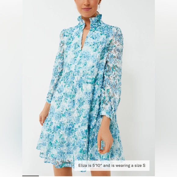 TUCKERNUCK Water's Edge Hydrangea Organza Palmerston Dress - Picture 2 of 15